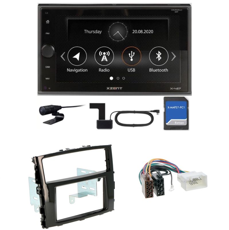 XZENT X-427 Bluetooth Naviceiver DAB+ Einbauset für Mitsubishi Pajero ab 2015
