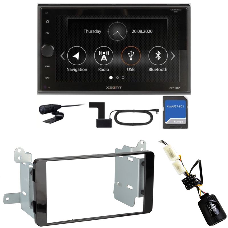 XZENT X-427 Bluetooth Naviceiver DAB+ USB Einbauset für Mitsubishi L200 ab 2016