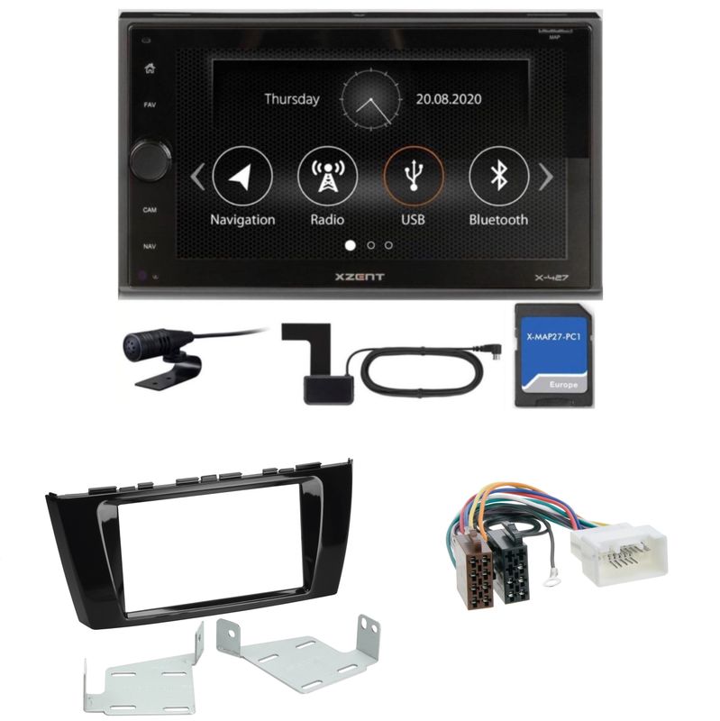 XZENT X-427 Bluetooth Naviceiver DAB+ USB Einbauset für Mitsubishi Space Star