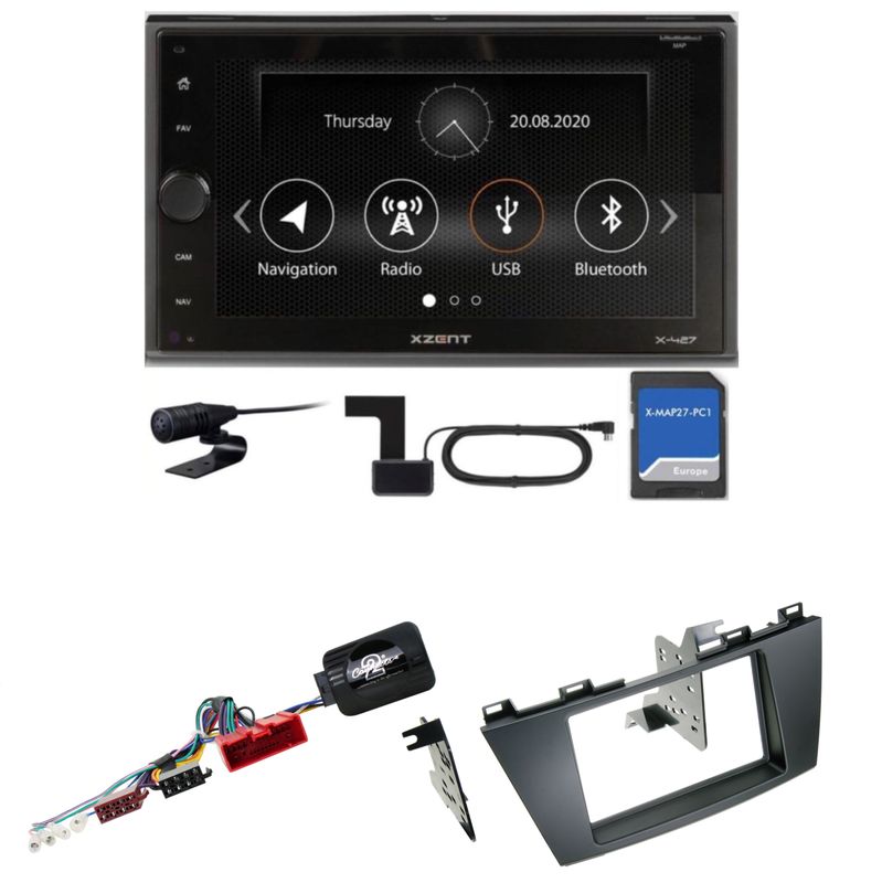 XZENT X-427 Bluetooth Naviceiver DAB+ Autoradio USB MP3 Einbauset für Mazda 5 CW XZENT X-427 Bluetooth Naviceiver DAB+ Autoradio USB MP3 Einbauset für Mazda 5 CW