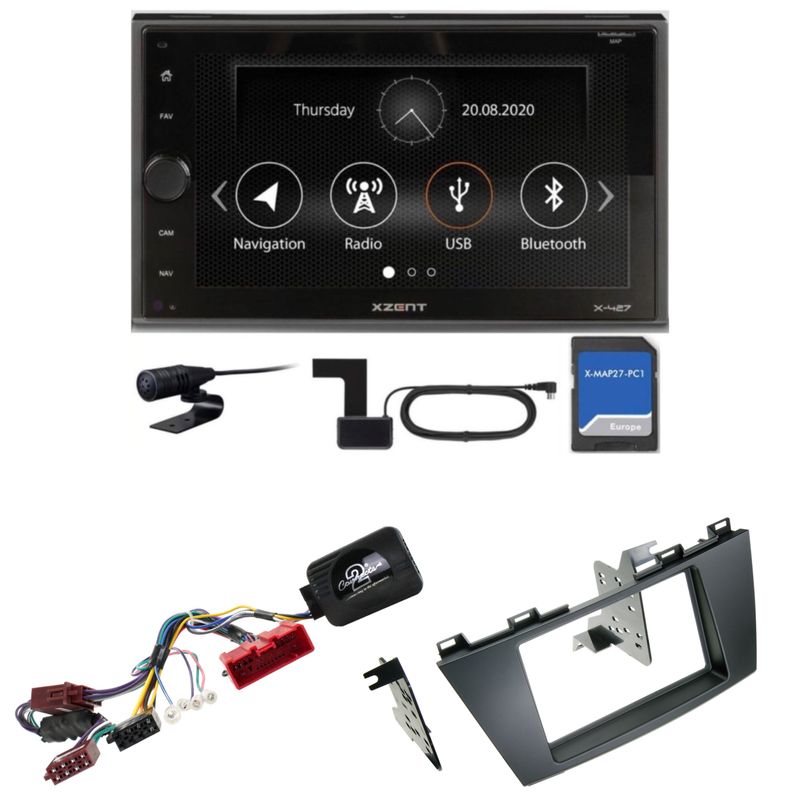 XZENT X-427 Bluetooth Naviceiver DAB+ Autoradio USB MP3 Einbauset für Mazda 5 CW XZENT X-427 Bluetooth Naviceiver DAB+ Autoradio USB MP3 Einbauset für Mazda 5 CW