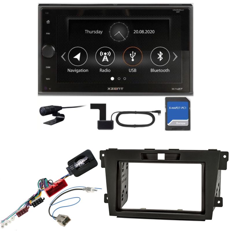 XZENT X-427 Bluetooth Naviceiver DAB+ Autoradio USB MP3 Einbauset für Mazda CX-7 XZENT X-427 Bluetooth Naviceiver DAB+ Autoradio USB MP3 Einbauset für Mazda CX-7