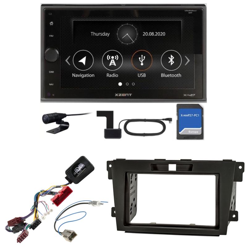XZENT X-427 Bluetooth Naviceiver DAB+ Autoradio USB MP3 Einbauset für Mazda CX-7 XZENT X-427 Bluetooth Naviceiver DAB+ Autoradio USB MP3 Einbauset für Mazda CX-7