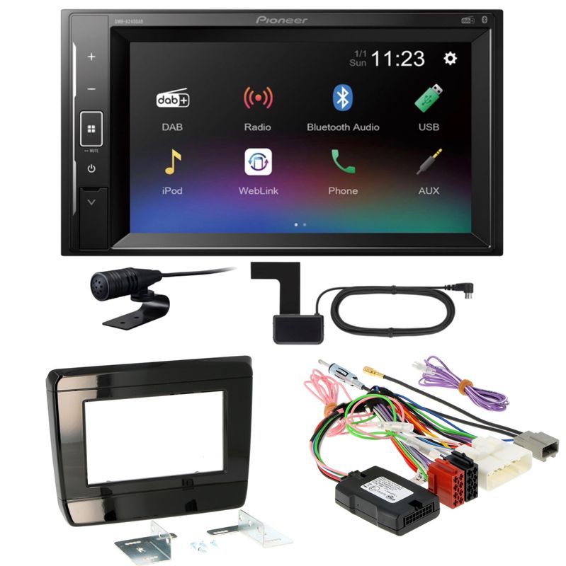 Pioneer DMH-A240DAB Bluetooth DAB+ Autoradio Einbauset für Isuzu D-Max 3 ab 2020 Pioneer DMH-A240DAB Bluetooth DAB+ Autoradio Einbauset für Isuzu D-Max 3 ab 2020