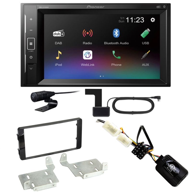 Pioneer DMH-A240DAB Bluetooth DAB+ USB MP3 Einbauset für Mitsubishi ASX ab 2015