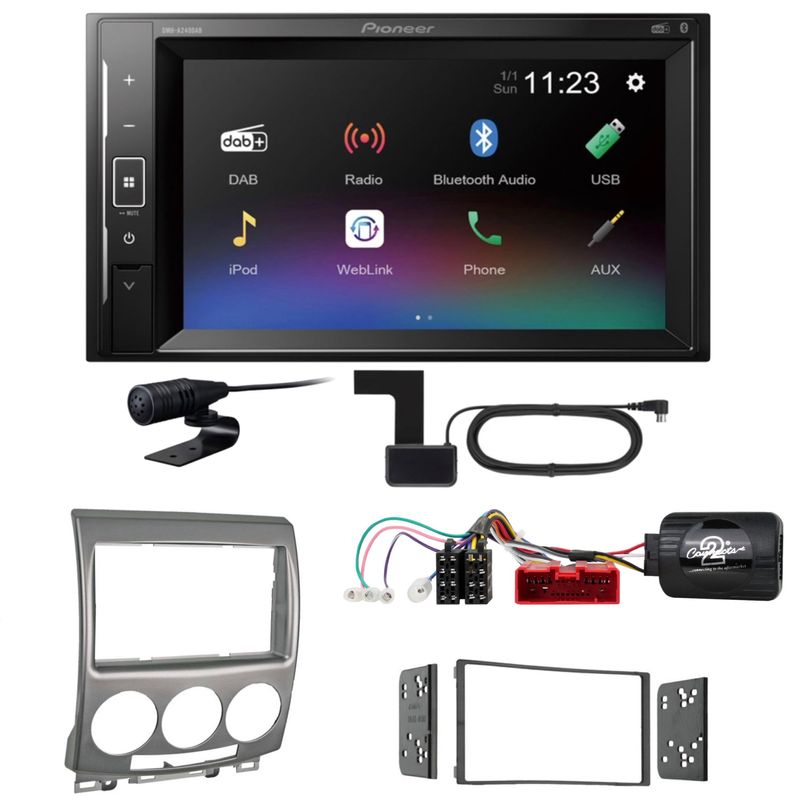 Pioneer DMH-A240DAB Bluetooth DAB+ Autoradio USB MP3 Einbauset für Mazda 5 CR Pioneer DMH-A240DAB Bluetooth DAB+ Autoradio USB MP3 Einbauset für Mazda 5 CR