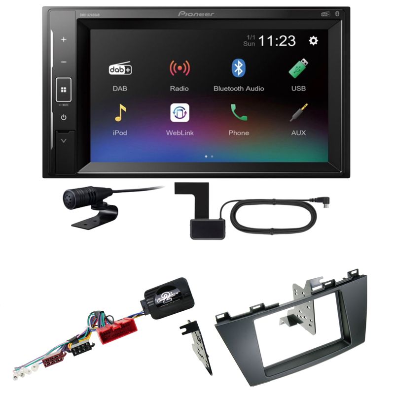 Pioneer DMH-A240DAB Bluetooth DAB+ Autoradio USB MP3 Einbauset für Mazda 5 CW Pioneer DMH-A240DAB Bluetooth DAB+ Autoradio USB MP3 Einbauset für Mazda 5 CW
