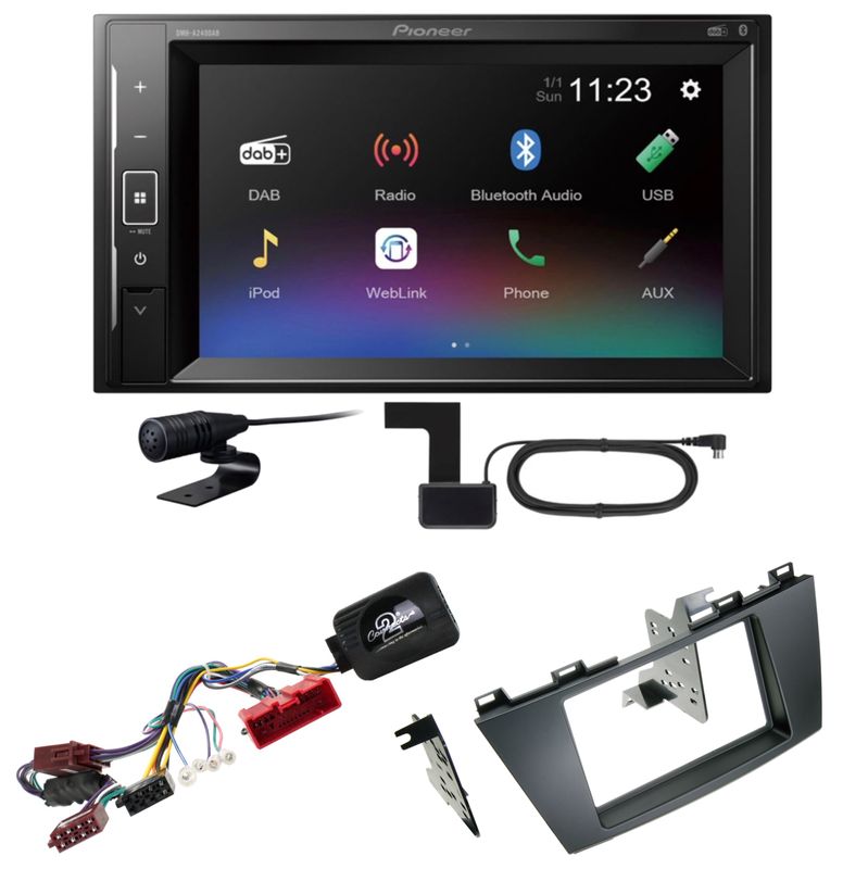 Pioneer DMH-A240DAB Bluetooth DAB+ Autoradio USB MP3 Einbauset für Mazda 5 CW Pioneer DMH-A240DAB Bluetooth DAB+ Autoradio USB MP3 Einbauset für Mazda 5 CW