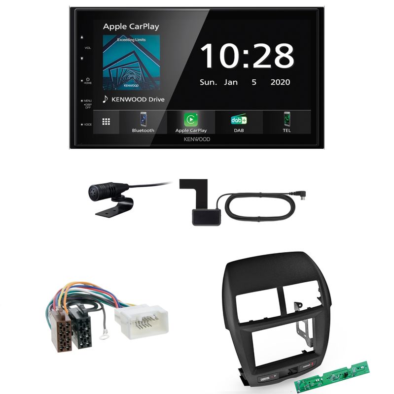 Kenwood DMX-5020DABS CarPlay Android Auto Einbauset für Mitsubishi ASX bis 2014 Kenwood DMX-5020DABS CarPlay Android Auto Einbauset für Mitsubishi ASX bis 2014