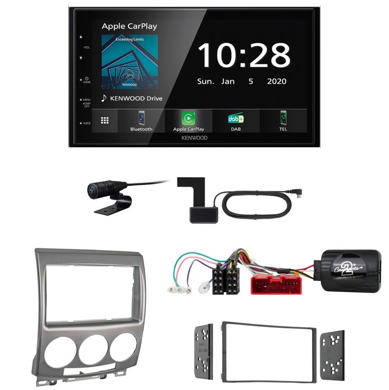 Kenwood DMX-5020DABS CarPlay Android Auto USB Bluetooth Einbauset für Mazda 5 CR Kenwood DMX-5020DABS CarPlay Android Auto USB Bluetooth Einbauset für Mazda 5 CR
