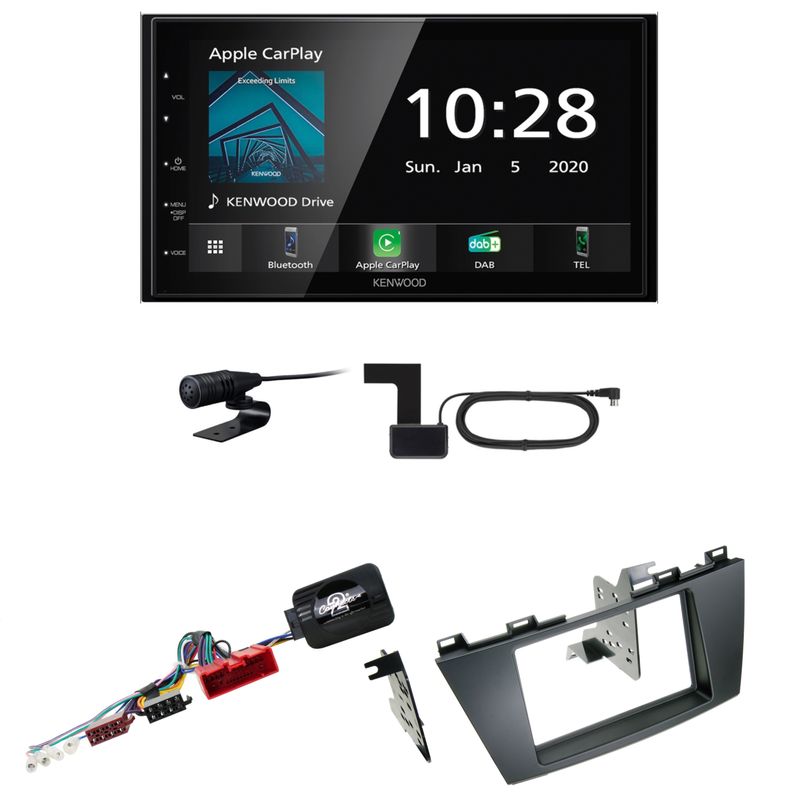 Kenwood DMX-5020DABS CarPlay Android Auto USB Bluetooth Einbauset für Mazda 5 CW Kenwood DMX-5020DABS CarPlay Android Auto USB Bluetooth Einbauset für Mazda 5 CW