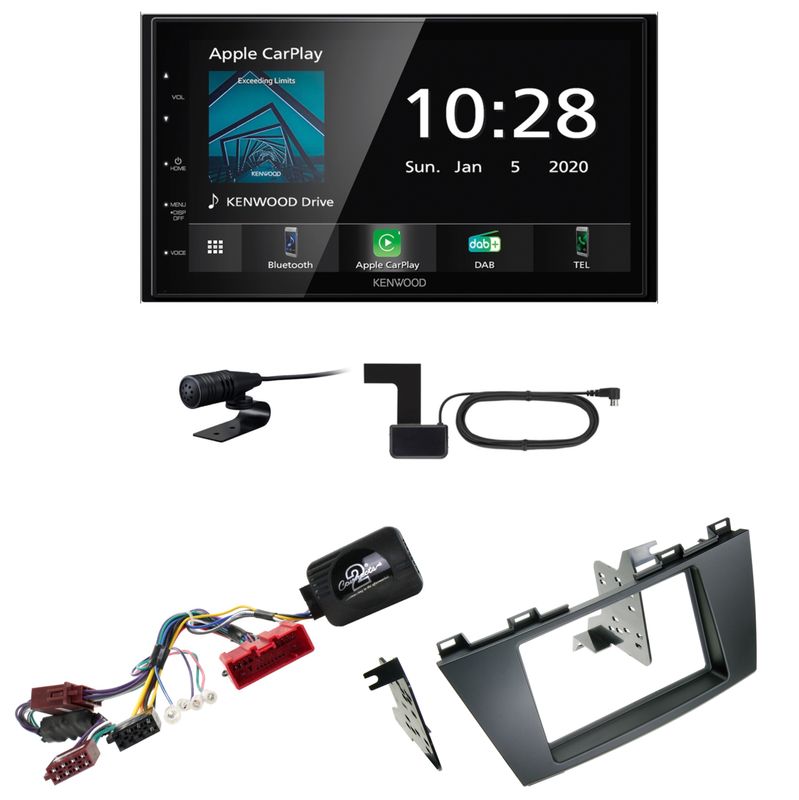 Kenwood DMX-5020DABS CarPlay Android Auto USB Bluetooth Einbauset für Mazda 5 CW Kenwood DMX-5020DABS CarPlay Android Auto USB Bluetooth Einbauset für Mazda 5 CW