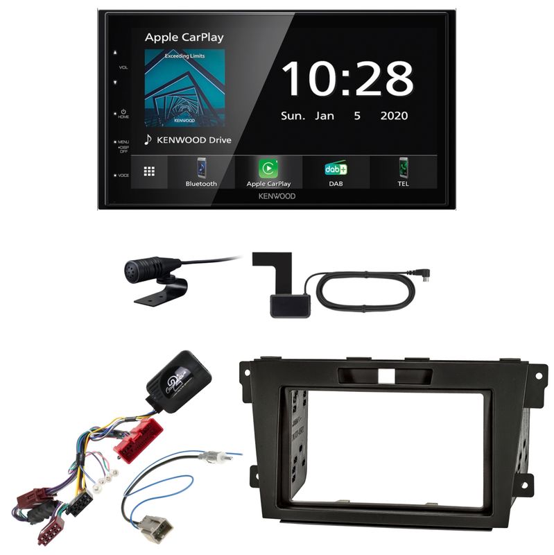 Kenwood DMX-5020DABS CarPlay Android Auto USB Bluetooth Einbauset für Mazda CX-7 Kenwood DMX-5020DABS CarPlay Android Auto USB Bluetooth Einbauset für Mazda CX-7