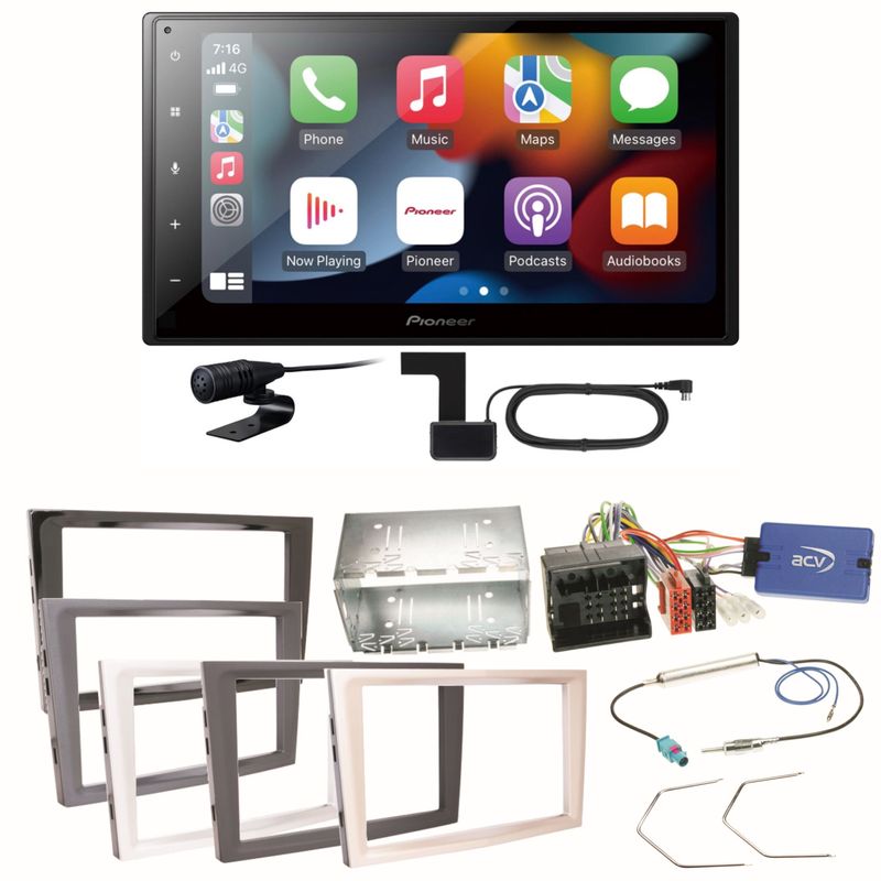 Pioneer SPH-DA360DAB CarPlay Einbauset für Opel Astra H Corsa D Zafira B Antara Pioneer SPH-DA360DAB CarPlay Einbauset für Opel Astra H Corsa D Zafira B Antara