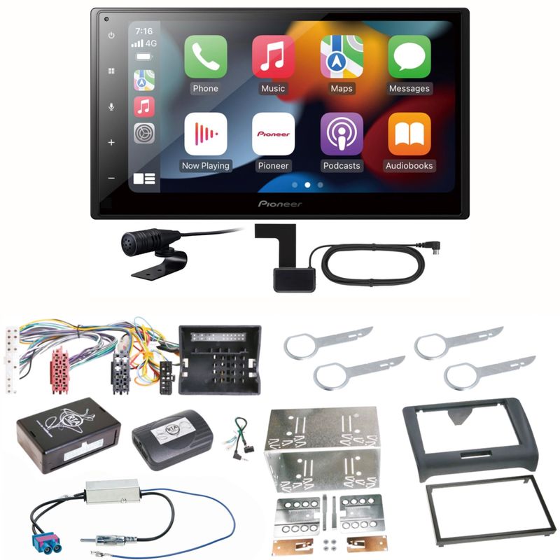 Pioneer SPH-DA360DAB DAB+ Android Auto CarPlay MP3 USB Einbauset für Audi TT 8J Pioneer SPH-DA360DAB DAB+ Android Auto CarPlay MP3 USB Einbauset für Audi TT 8J