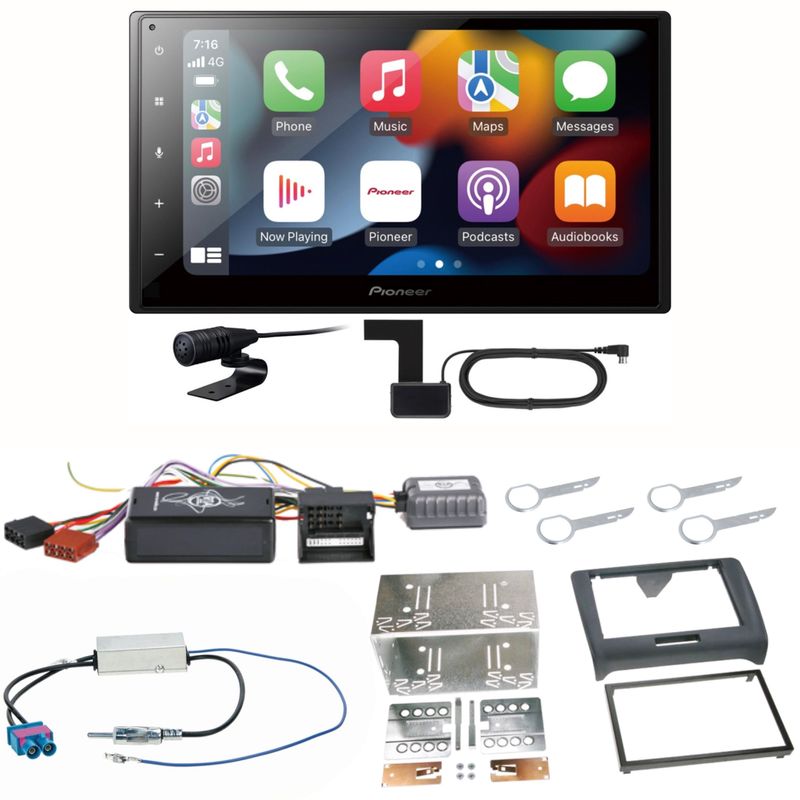 Pioneer SPH-DA360DAB DAB+ Android Auto CarPlay MP3 USB Einbauset für Audi TT 8J Pioneer SPH-DA360DAB DAB+ Android Auto CarPlay MP3 USB Einbauset für Audi TT 8J