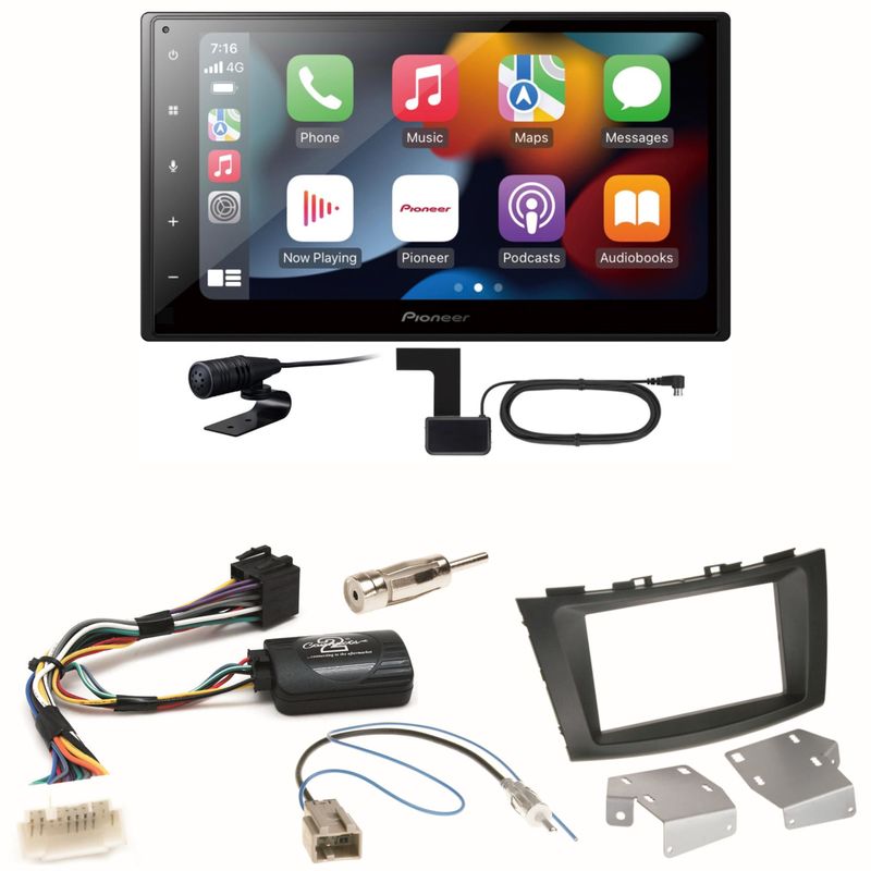 Pioneer SPH-DA360DAB Android Auto CarPlay Einbauset für Suzuki Swift Sport FZ NZ