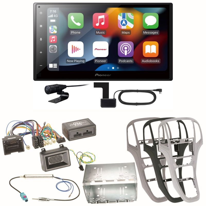 Pioneer SPH-DA360DAB Android Auto Bluetooth CarPlay Einbauset für Opel Astra J Pioneer SPH-DA360DAB Android Auto Bluetooth CarPlay Einbauset für Opel Astra J