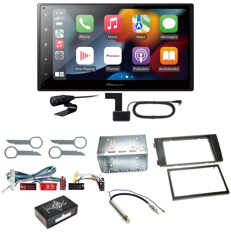 Pioneer SPH-DA360DAB Android Auto CarPlay DAB+ USB MP3 Einbauset für Audi A6 4B Pioneer SPH-DA360DAB Android Auto CarPlay DAB+ USB MP3 Einbauset für Audi A6 4B
