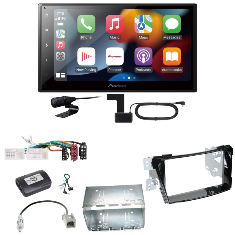 Pioneer SPH-DA360DAB Android Auto CarPlay Einbauset für Hyundai i40 VF