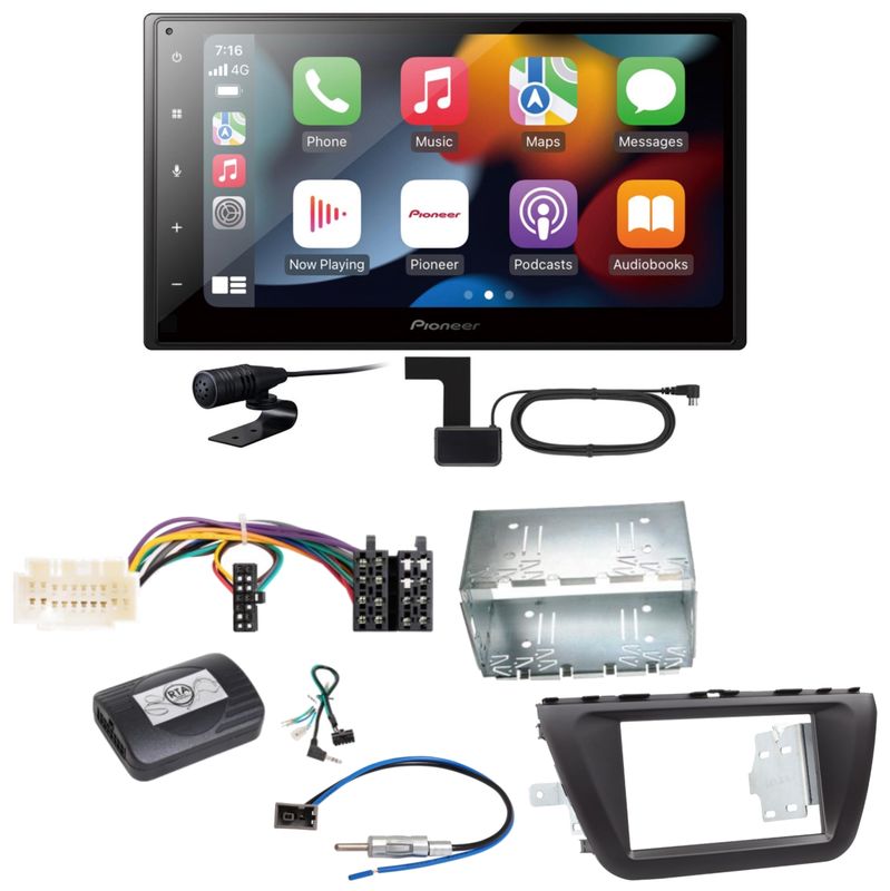 Pioneer SPH-DA360DAB DAB+ Android Auto CarPlay Einbauset für Suzuki SX4 S-Cross