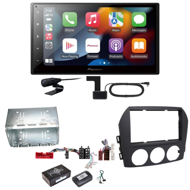 Pioneer SPH-DA360DAB DAB+ Android Auto CarPlay Einbauset für Mazda MX-5 NC FL Pioneer SPH-DA360DAB DAB+ Android Auto CarPlay Einbauset für Mazda MX-5 NC FL