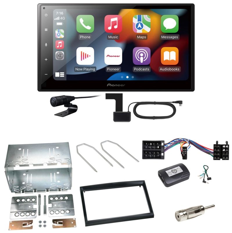Pioneer SPH-DA360DAB CarPlay Bluetooth Einbauset für Peugeot 307 Citroen C2 C3 Pioneer SPH-DA360DAB CarPlay Bluetooth Einbauset für Peugeot 307 Citroen C2 C3