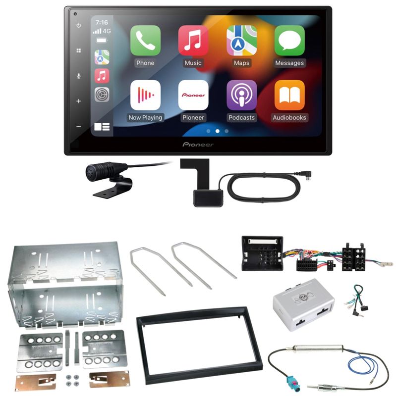 Pioneer SPH-DA360DAB CarPlay USB Einbauset für Peugeot 207 307 Partner Expert Pioneer SPH-DA360DAB CarPlay USB Einbauset für Peugeot 207 307 Partner Expert
