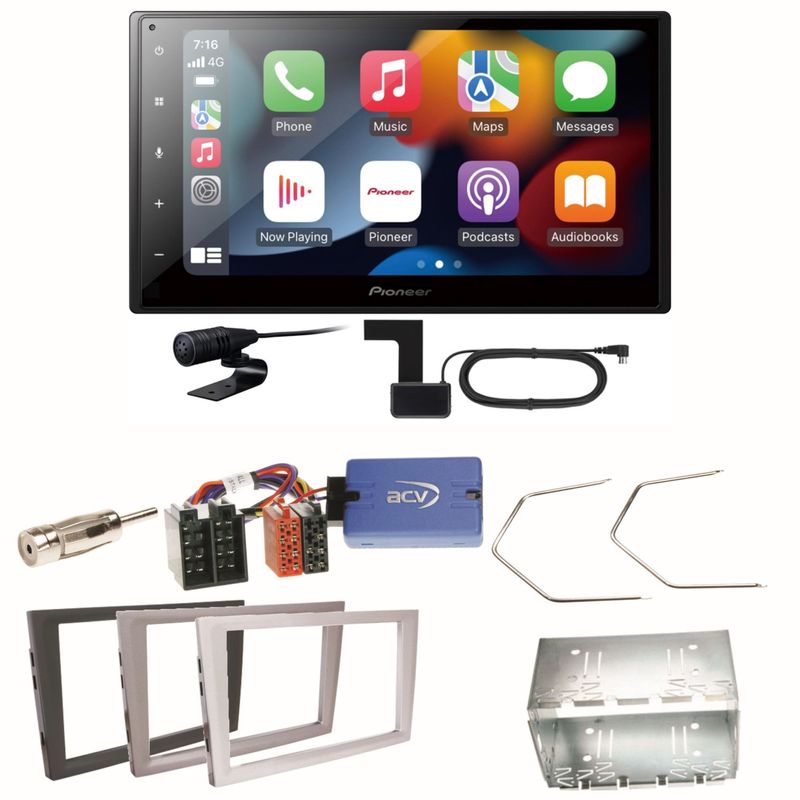 Pioneer SPH-DA360DAB CarPlay Einbauset für Opel Omega B Meriva A Agila Vivaro Pioneer SPH-DA360DAB CarPlay Einbauset für Opel Omega B Meriva A Agila Vivaro