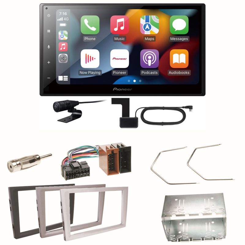 Pioneer SPH-DA360DAB CarPlay Einbauset für Opel Omega B Meriva A Agila Vivaro Pioneer SPH-DA360DAB CarPlay Einbauset für Opel Omega B Meriva A Agila Vivaro