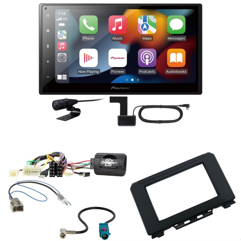 Pioneer SPH-DA360DAB CarPlay Android Auto Einbauset für Suzuki Jimny GJ ab 2018