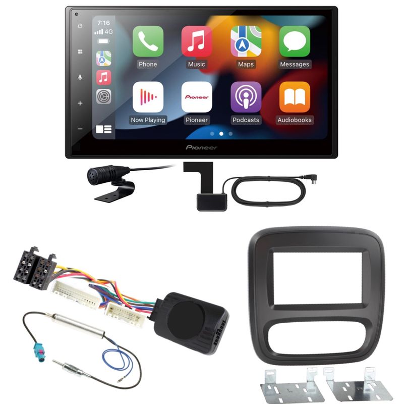 Pioneer SPH-DA360DAB DAB+ CarPlay Android Auto USB Einbauset für Opel Vivaro B Pioneer SPH-DA360DAB DAB+ CarPlay Android Auto USB Einbauset für Opel Vivaro B