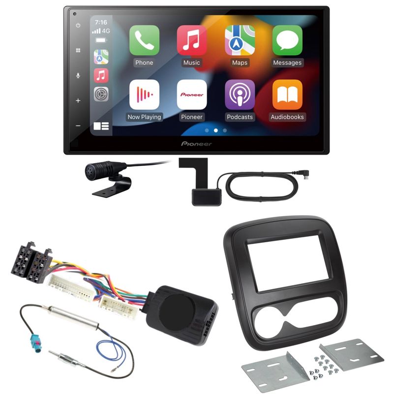 Pioneer SPH-DA360DAB Bluetooth CarPlay Android Auto Einbauset für Opel Vivaro B Pioneer SPH-DA360DAB Bluetooth CarPlay Android Auto Einbauset für Opel Vivaro B