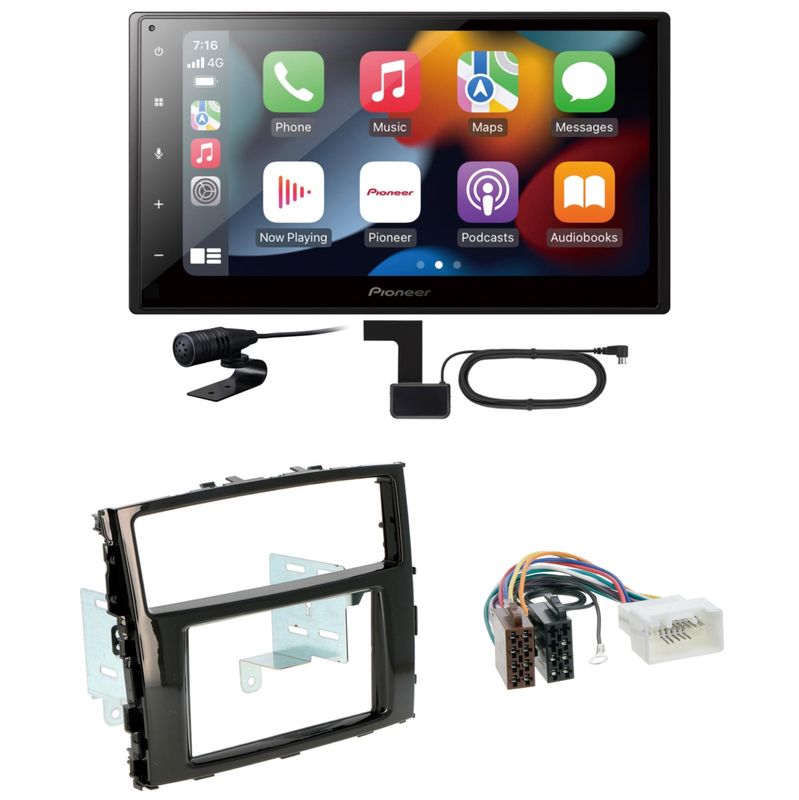 Pioneer SPH-DA360DAB CarPlay Bluetooth Einbauset für Mitsubishi Pajero ab 2015 Pioneer SPH-DA360DAB CarPlay Bluetooth Einbauset für Mitsubishi Pajero ab 2015