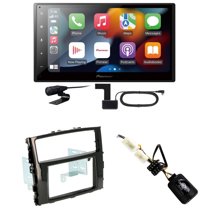 Pioneer SPH-DA360DAB USB Android Auto Einbauset für Mitsubishi Pajero ab 2015 Pioneer SPH-DA360DAB USB Android Auto Einbauset für Mitsubishi Pajero ab 2015