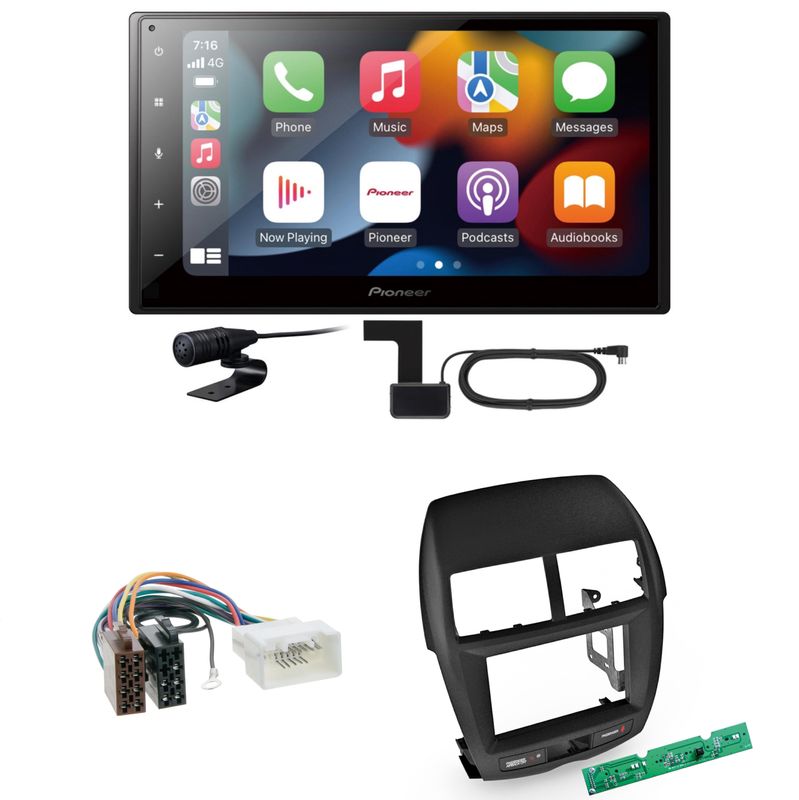Pioneer SPH-DA360DAB CarPlay Android Auto Einbauset für Mitsubishi ASX bis 2014 Pioneer SPH-DA360DAB CarPlay Android Auto Einbauset für Mitsubishi ASX bis 2014