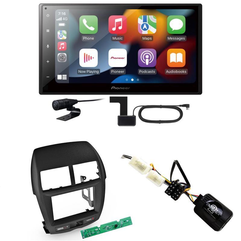 Pioneer SPH-DA360DAB CarPlay Android Auto Einbauset für Mitsubishi ASX bis 2014 Pioneer SPH-DA360DAB CarPlay Android Auto Einbauset für Mitsubishi ASX bis 2014