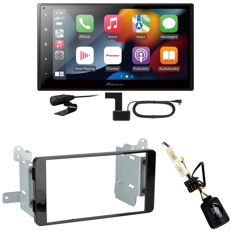 Pioneer SPH-DA360DAB CarPlay Android Auto Einbauset für Mitsubishi L200 ab 2016 Pioneer SPH-DA360DAB CarPlay Android Auto Einbauset für Mitsubishi L200 ab 2016
