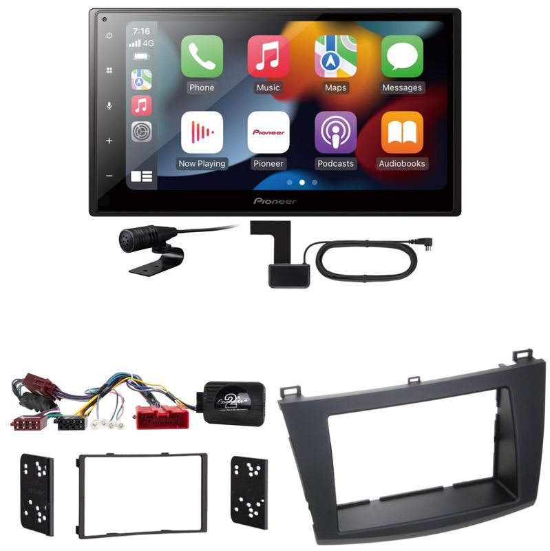Pioneer SPH-DA360DAB Bluetooth CarPlay Android Auto Einbauset für Mazda 3 BL Pioneer SPH-DA360DAB Bluetooth CarPlay Android Auto Einbauset für Mazda 3 BL