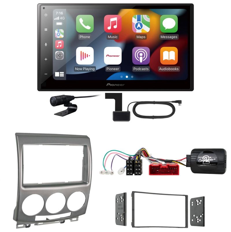 Pioneer SPH-DA360DAB Bluetooth CarPlay Android Auto Einbauset für Mazda 5 CR Pioneer SPH-DA360DAB Bluetooth CarPlay Android Auto Einbauset für Mazda 5 CR