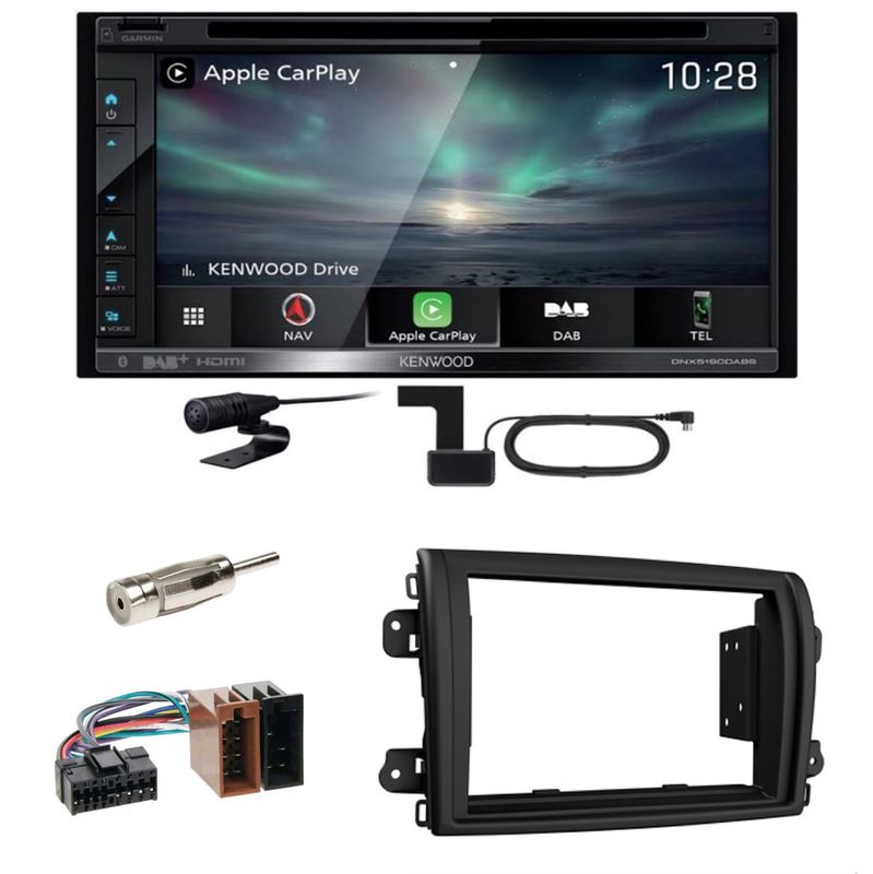 Kenwood DNX-5190DABS CarPlay Android Auto USB Einbauset für Fiat Ducato ab 2022 Kenwood DNX-5190DABS CarPlay Android Auto USB Einbauset für Fiat Ducato ab 2022