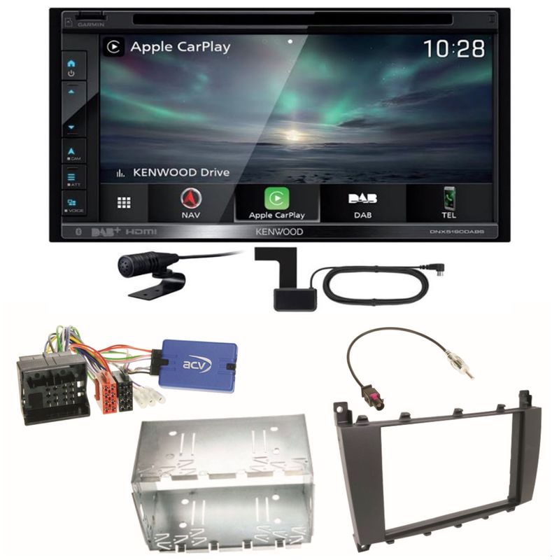 Kenwood DNX-5190DABS CarPlay Android Auto Einbauset für Mercedes G Klasse W463 Kenwood DNX-5190DABS CarPlay Android Auto Einbauset für Mercedes G Klasse W463