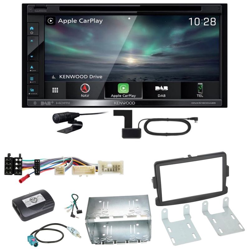 Kenwood DNX-5190DABS CarPlay Android Auto USB Einbauset für Opel Vivaro Movano B Kenwood DNX-5190DABS CarPlay Android Auto USB Einbauset für Opel Vivaro Movano B