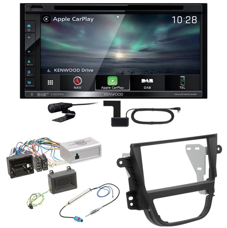 Kenwood DNX-5190DABS CarPlay Navigation Android Auto Einbauset für Opel Mokka A Kenwood DNX-5190DABS CarPlay Navigation Android Auto Einbauset für Opel Mokka A