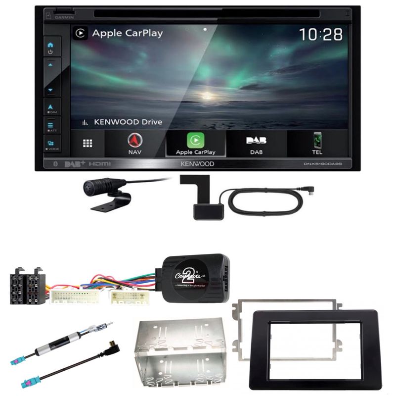 Kenwood DNX-5190DABS CarPlay Android Auto CD Einbauset für Opel Movano ab 2019 Kenwood DNX-5190DABS CarPlay Android Auto CD Einbauset für Opel Movano ab 2019