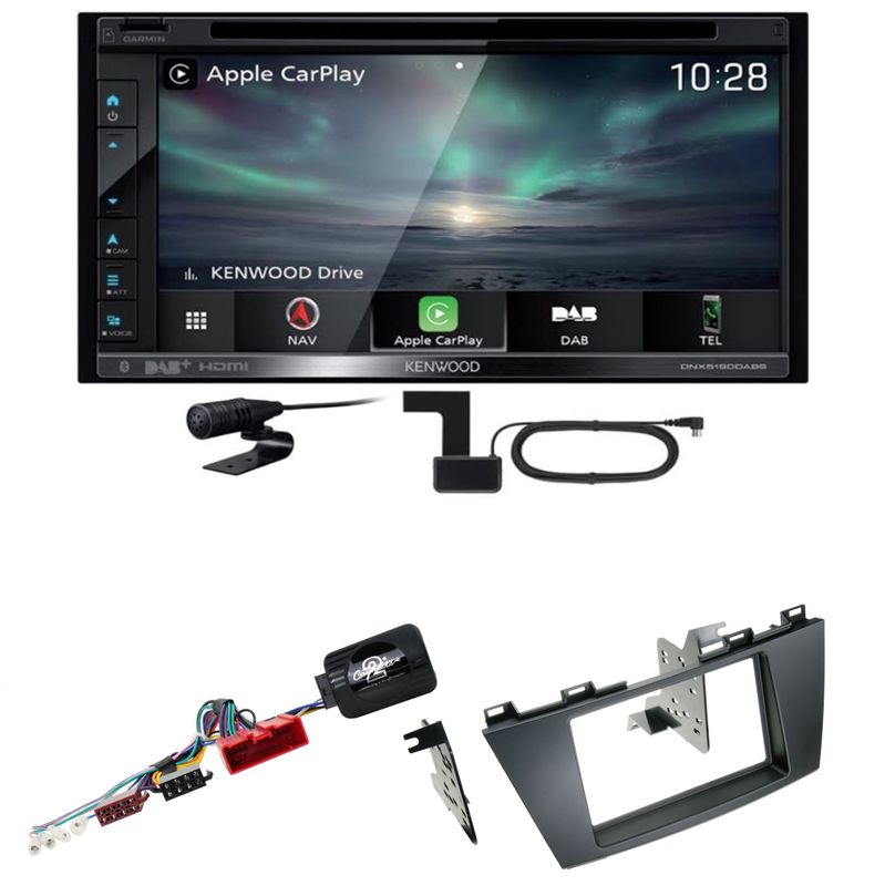 Kenwood DNX-5190DABS CarPlay Navigation Android Auto Einbauset für Mazda 5 CW Kenwood DNX-5190DABS CarPlay Navigation Android Auto Einbauset für Mazda 5 CW