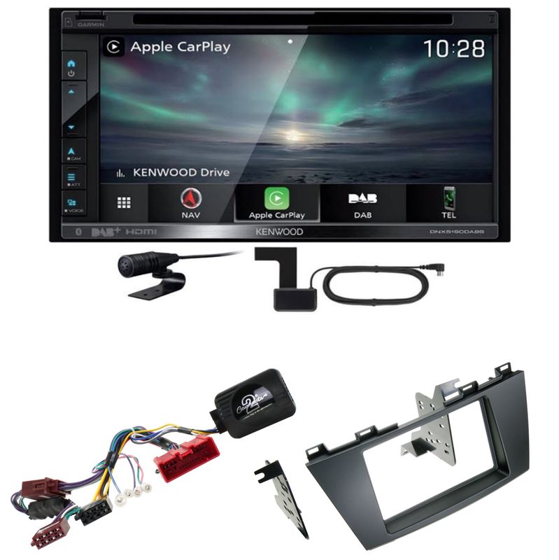 Kenwood DNX-5190DABS CarPlay Navigation Android Auto Einbauset für Mazda 5 CW Kenwood DNX-5190DABS CarPlay Navigation Android Auto Einbauset für Mazda 5 CW