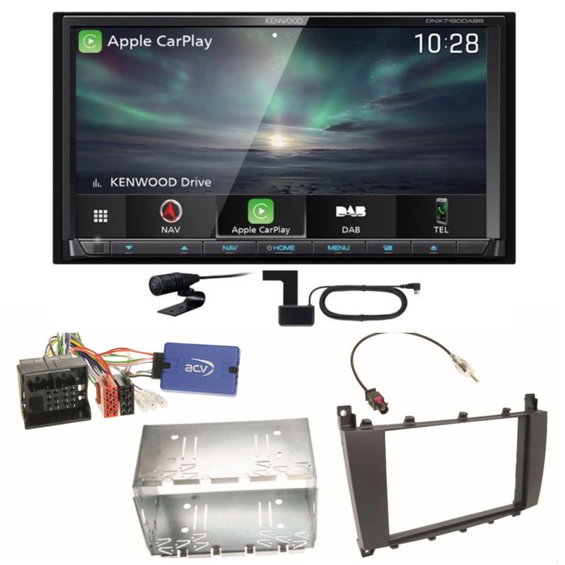 Kenwood DNX-7190DABS CarPlay Android Auto Einbauset für Mercedes G Klasse W463 Kenwood DNX-7190DABS CarPlay Android Auto Einbauset für Mercedes G Klasse W463