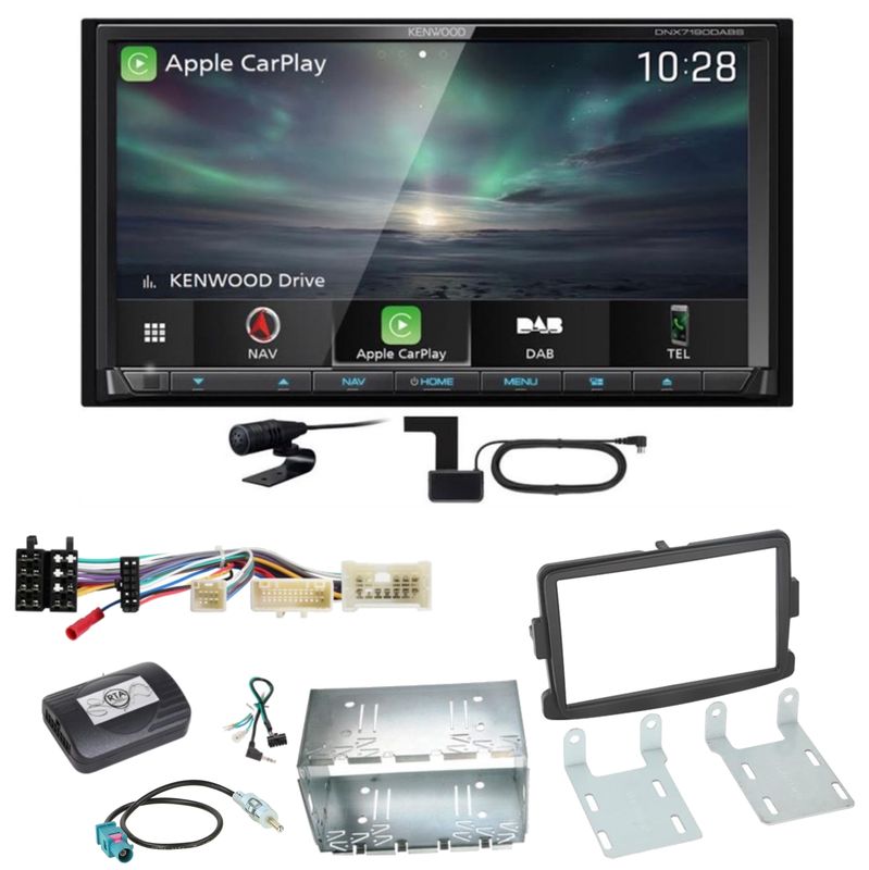 Kenwood DNX-7190DABS CarPlay Android Auto DAB+ Einbauset für Renault Trafic 3 Kenwood DNX-7190DABS CarPlay Android Auto DAB+ Einbauset für Renault Trafic 3