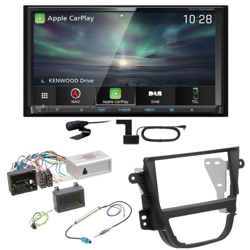 Kenwood DNX-7190DABS CarPlay Navigation Android Auto Einbauset für Opel Mokka A Kenwood DNX-7190DABS CarPlay Navigation Android Auto Einbauset für Opel Mokka A